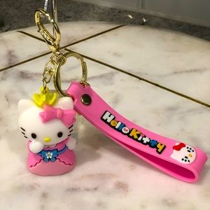✨NWT✨ Hello Kitty Sanrio Keychain Bag Ornament Toy Gift Wristlet Princess Theme